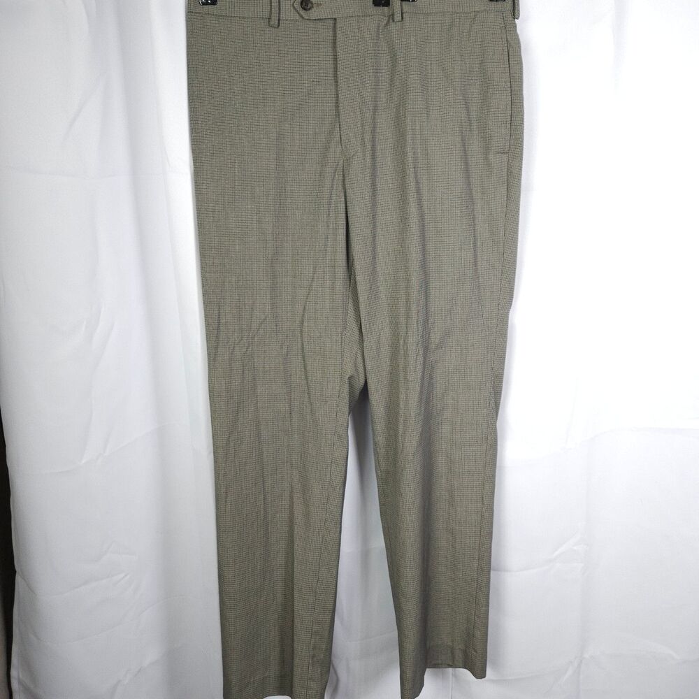 Ralph Lauren Gray Flat Front Dress Pants Trousers Men's 34x32